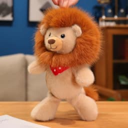 35/50/60CM Super Soft Cute Lion Plush Toy Fluffy Stuffed Animal for Hugging Pillow Cartoon Birthday Gifts Home Decor