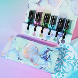 6pcs Gold Powder Spray Ink Set Brightly Colored Stackable Colors for Painted Graffiti Handbook Decoration DIY Invitation