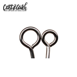 Cast&Catch Single Hook 12pcs High Carbon Steel Multiple Sizes Soft Bait Panfish Finesse Fishing Gear