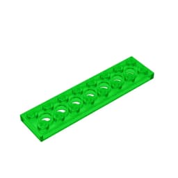 Gobricks GDS-699 Technical, Plate 2 x 8 with 7 Holes compatible with lego 3738 pieces of children's toys Building Blocks