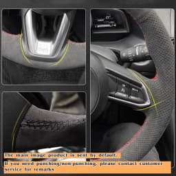 Custom Steering Wheel Braid Cover Suede 100% Fit For Volkswagen Golf 5 Mk5 GTI VW Golf 5 R32 Passat R GT 2005 Car Accessories