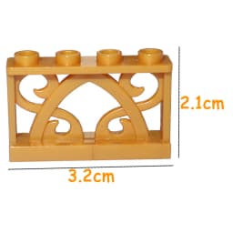 City Accessories Building Block MOC Part Fence Railing Stair Barrier Ladder Guard Bar Castle Garden Farm Assemble Brick 19121
