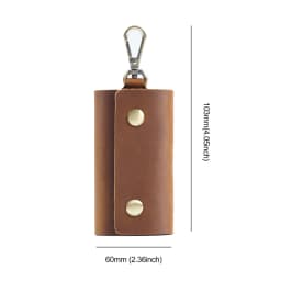 100 % Genuine leather Multi-function Key Bag High Quality Crazy Horse leather Key Pouch Unisex Leather Business Gift