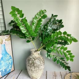 Tropical Tree Large Artificial Plants Tall 28'' Fake Eucalyptus Branch Plastic Plants False Ficus For Home Living Room Study Dec
