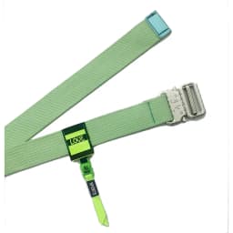 Functional Buckle Belt Men's Tooling Hip-hop Ins Fluorescent Green Decorative Belts Personality Silver Buckle Canvas Light Belt