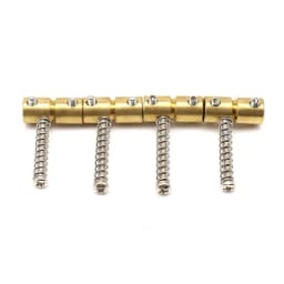 2 Long 2 Short Bass Bridge Saddles Brass Bridge Saddle for Electric Bass Guitar Replacement Parts