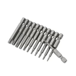 T5 T6 T7 T8 T9 T10 T15 T20 T25 T27 T30 T40 Torx Screwdriver Bit Set Hex Security Magnetic Head 1/4" Hex Shank Drill Bits