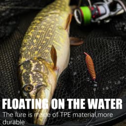 PEAK 39mm 51mm Floating TPR worm bait soft bait Tanta fishing lures Pesca carp fishing bass lure Isca artificial PVA