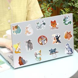 52PCS Cartoon Warriors Cats Firestar Novel Anime Cute Sticker Aesthetic Book Car Laptop Motorcycle Phone Kid Toy Sticker