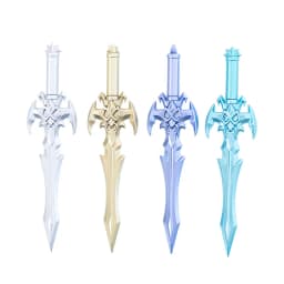 4pcs Creative Arms Sword Props Blue Gel Pen Student Writing School Study Stationery Office Supplies