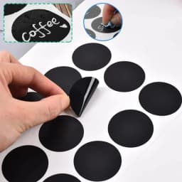 1Sheet Black Blackboard Sticker PVC Erasable Chalkboard Sticker Comestic Cream Box Labels Home Kitchen Spice Jars Multiple Tags
