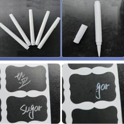 1Sheet Black Blackboard Sticker PVC Erasable Chalkboard Sticker Comestic Cream Box Labels Home Kitchen Spice Jars Multiple Tags