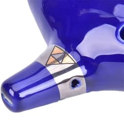 One Set 12 Hole Legend Of Ocarina Ceramic Alto C Tone Piccolo Orff Music Instrument For Zelda Fans With Accessories Dark Blue