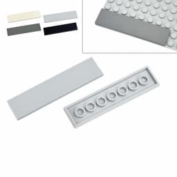 2x8 Tile Bricks 20Pcs DIY Smooth Building Blocks 2x8 Dots Educational Creative Size Kid Plastic Toys Compatible With Brand