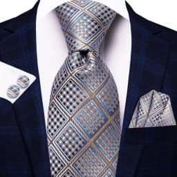 Champagne Floral Paisley Elegant Tie For Men Groom Wedding Yellow Gray Men Necktie Hankerchief Cufflink Accessory Wholesale silk