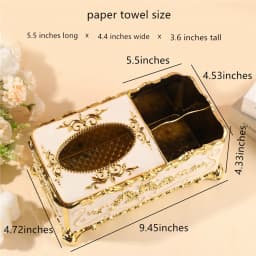Multifunctional kitchen storage tissue box European creative living room drawer box desktop remote control napkin storage box