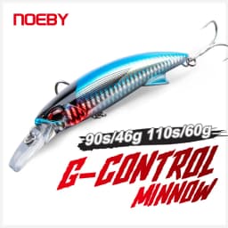 NOEBY Heavy Minnow Lure 90mm 46g 110mm 60g Sinking Hard Bait Saltwater Artificial Fishing Lure Long Casting