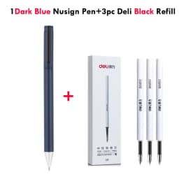 Deli Nusign Metal Gel Pen Set Sign Pen Rollerball Pучка Caneta Gel 0.5MM PREMEC Switzerland Refill Office School Supplier