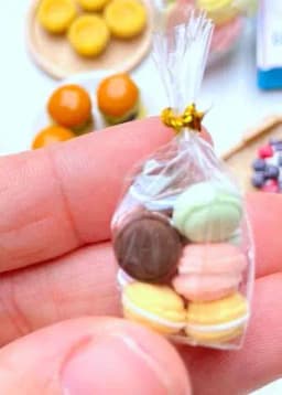 1:12 Miniature Hamburger Mini Fruit Salad Pretend Food for Blyth OB11 BJD Doll House Kitchen Play Toys Accessories