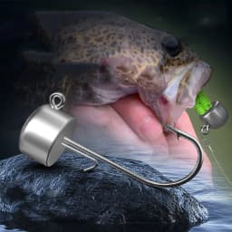 Fishing NED Jig Head Hook Strong Anti Falling Off Auxiliary Stand Hooks Mandarin Fish Lead T Tail Worm Fishhook Lot 10 Pieces