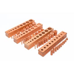 Cylinder Block Set Montessori Sensory Materials for Kids Visual Sense Experience Early Educational Equipment Learning Activities