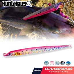 Hunthouse Fishing Hard Metal Micro Slow Jig Lure 40g/60g/90g/120g/180g Sinking Saltwater Spinning Jigging Trolling For Bass Tuna