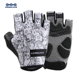 KEMALOCE Cycling Gloves Men Women Road Racing Half Finger Summer Mittens Non-Slip Reflective Outdoor Sport Adult MTB Bike Glove