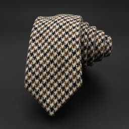 High Quality Classic Striped 100% Wool Ties Handmade 7cm Fashion Skinny Men Necktie Thick Cashmere Casual Cravat Accessories