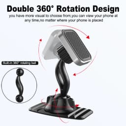 Untoom Magnetic Car Phone Holder Mobile Phone Holder in Car Magnet Car Mount Mobile Cell Phone Stand for iPhone Xiaomi Samsung