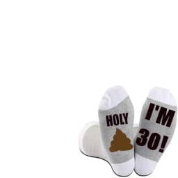 Holy I'm 30 40 50 60 70 80 years old 30th 40th 50th 60th 70th 80th birthday party socks gift sister Friend mom grandma present