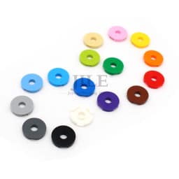 30pcs Moc Building Blocks Tile Round 2x2 with Hole 15535 DIY Creative Enlighten Bricks Compatible Assembles Construction Toys