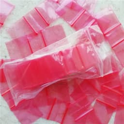1" x 1" 5Mil Colored Pink Baggies 100pcs Mini Zip lock bags 1010 Clear Plastic Bags Y028