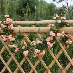 Zerolife Artificial Rose String Flower Garland 1.8M 69 Heads Fake Floral Flower Decor Home Garden Wed Yellow Parti Decorations