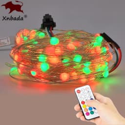 WS2812B USB LED String Christmas Lights For Bedroom RGB Led Light Bluetooth Music Full Color Addressable Individually 5V