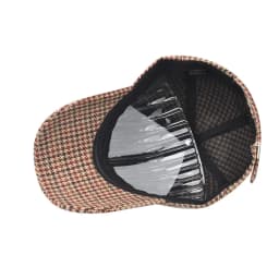FS Luxury Houndstooth Baseball Caps For Men Brand Women Brown Plaid Designer Hat High Quality Cotton Trucker Cap Casquette Homme
