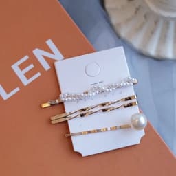 2020 New Ins Pearl Hairpins One Character Clip Women Girls Trendy Headwear Barrettes Fashion Hair Accessories Hairgrip Wholesale