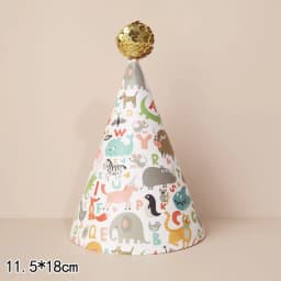 3 Pieces Happy Birthday Party Hats Polka Dot Dinosaurs DIY Cute Handmade Cap Crown Shower Baby Decoration Boy Girl Gifts Supplie