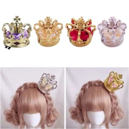 Princess 3D Tiara Crown Luxuries Artificial Rose Flower Cosplay Headdress Hair Accessories with Clips Ribbon Dropshipping