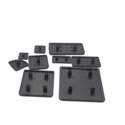 10pcs/20pcs ALuminum profile end cap 2020 3030 4040 4545 Plastic End Cap Cover Plate black for EU Aluminum Profile