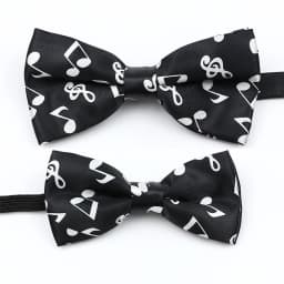 Musical Note Bow Tie Guitar Piano Stave Adult Children Bowtie Novelty Handmade Butterfly Wedding Party Men Gift Accessories