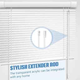 Venetian Blinds Pulling Rod with Replacement Rod Heads Set Accessory for Transparent Curtain Vertical Wand Supplies Kit Accesso