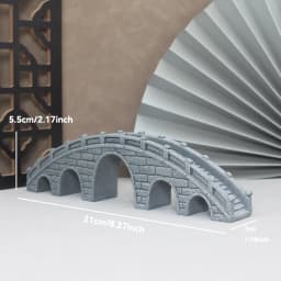 Miniature Sand Stones Bridge Figurine Boat DIY Terrarium Ornaments Fairy Garden Bonsai Rockery Lanscaping for Room Decoration