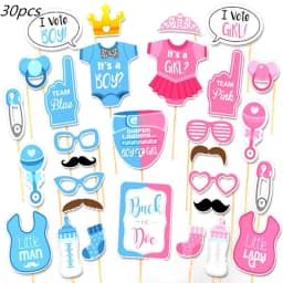 Pink Blue Boy Or Girl Gender Reveal Baby Shower Party Disposable Tableware Set Paper Plates Cups Banner Balloon Decoration