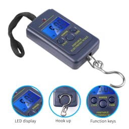 40kg/10g Mini Pocket Scale Electronic Portable Digital Weight Fish Hook Luggage Hanging With Backlight Fishing Weight Scale