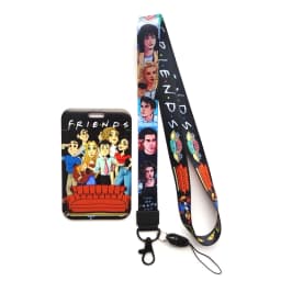 Friends ID Card Holder Lanyard Men's Door Badge Holders Neck Strap Key Chain Business Card Protector Key Rings