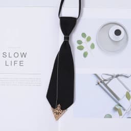 Hand-made Black Ribbon Bow Tie for Women Fashion Crystal Shirt Blouse Bowknot School Student Shirt Business Clothing Accessories