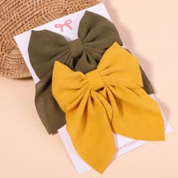 2Pcs/set Women Girls Sweet Print Bows Hair Clips Hairpins Ribbon Barrettes Duckbill Clip Headwear Female Summer Hair Accessories
