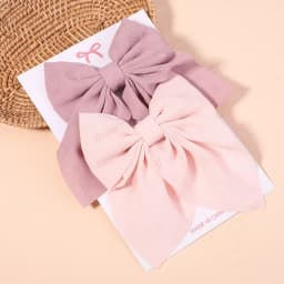 2Pcs/set Women Girls Sweet Print Bows Hair Clips Hairpins Ribbon Barrettes Duckbill Clip Headwear Female Summer Hair Accessories
