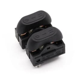 10PCS KCD15-103 Rocker Switch 250V/6A Copper Pin/Dot Square Power Switch 3 Position ON-OFF-ON Boat Switch Hair Dryer Switch