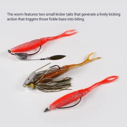 NOEBY Chunk Jig Trailer Silicone Soft Bait 14cm 11.5g Worm Artificial Swimbait Soft Lures for Bass Pike Fishing Tackle Baits